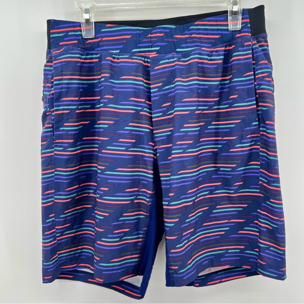 Lululemon Men's T.H.E. Short Lined 9” Multicolor Stripes Size Large